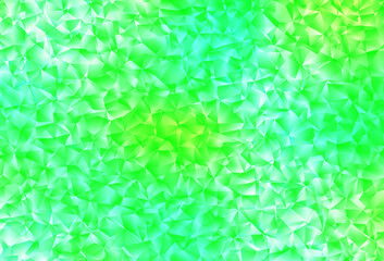 Light Green, Yellow vector abstract mosaic background.