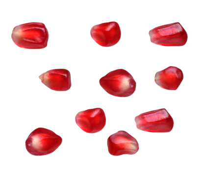 pomegranate isolated on white