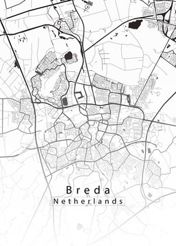 Breda Netherlands City Map
