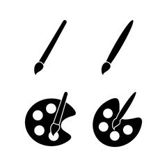 Paint icon vector for web and mobile app. paint brush sign and symbol. paint roller icon vector