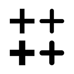Plus Icon vector for web and mobile app. Add plus sign and symbol