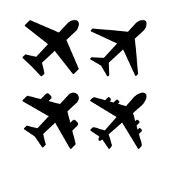 Plane icon vector for web and mobile app. Airplane sign and symbol. Flight transport symbol. Travel sign. aeroplane