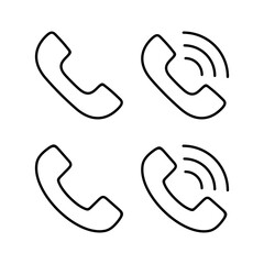 Call icon vector for web and mobile app. telephone sign and symbol. phone icon. contact us