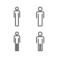 Man icon vector for web and mobile app. male sign and symbol. human symbol