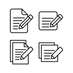 Note icon vector for web and mobile app. notepad sign and symbol
