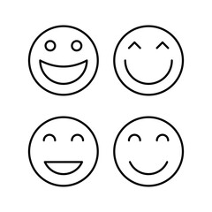 smile icon vector for web and mobile app. smile emoticon icon. feedback sign and symbol