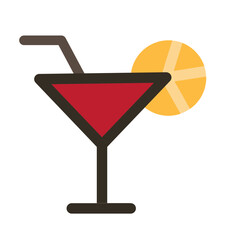 Cocktail Flat Icon
