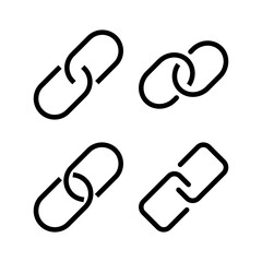 Link icon vector for web and mobile app. Hyperlink chain sign and symbol