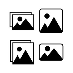 Picture icon vector for web and mobile app. photo gallery sign and symbol. image icon