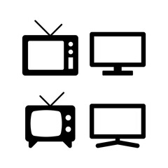 Tv icon vector for web and mobile app. television sign and symbol