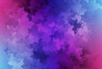 Dark Pink, Blue vector texture with abstract forms.