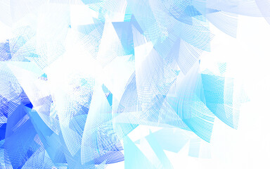 Light Green vector backdrop with lines, triangles.