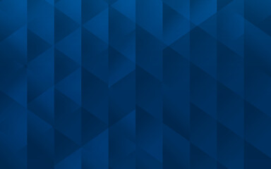 深い青の抽象背景、ランダムな三角形の集まり、ベクター素材