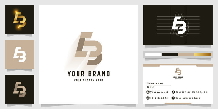 Letter EB or E3 monogram logo
