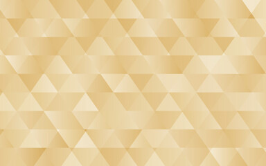 ゴールドの抽象背景、ランダムな三角形の集まり、ベクター素材
