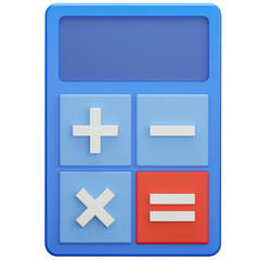 Fototapeta premium Calculator 3d education