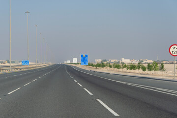 Fototapeta premium The Dukhan Highway in Qatar