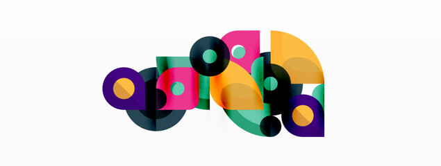 Colorful geometric pattern, minimal abstract background for wallpaper, banner, presentation