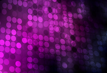 Dark Pink vector background with spots.