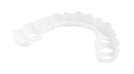 Dental mouth guard isolated on white. Bite correction