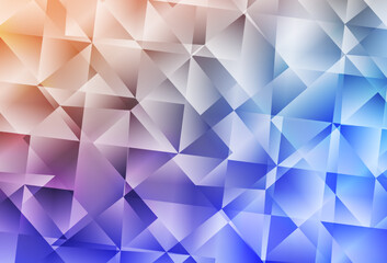 Fototapeta premium Light Blue, Yellow vector gradient triangles template.