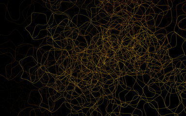 Dark Green, Yellow vector pattern with random forms.