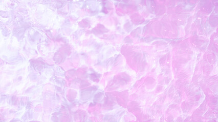 きれいな水面の3Dイラスト。ピンク。紫色。波打つ水面。	
