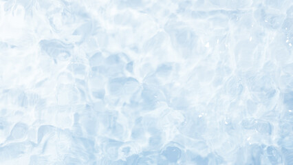 Obraz premium 透明できれいな水面の3Dイラスト。波打つ水面。 