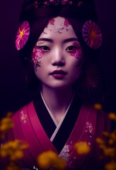 A Japanese Maiko Woman