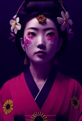 A Japanese Maiko Woman