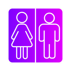 toilet gradient icon