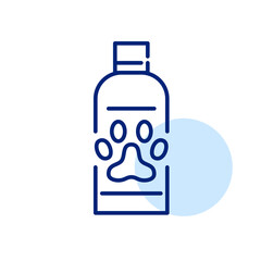 Pet shampoo cleaner icon. Pixel perfect, editable stroke line
