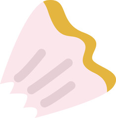 Crumpled paper flat icon Office supplies