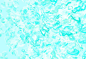 Fototapeta na wymiar Light Green vector pattern with random forms.