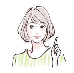 女性のイラスト素材