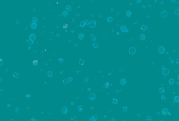 Light BLUE vector background with tasty food.