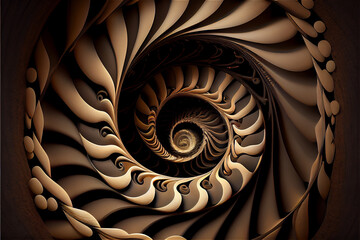 Hypnotic spiral figure ideal for backgrounds