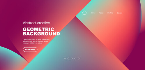 Circles, round shapes and lines with fluid gradients abstract background. Vector illustration for wallpaper, banner, background, leaflet, catalog, cover, flyer