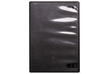 DVD case black front png isolated on transparent background