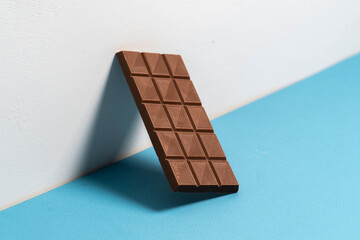 black chocolate bar, food for desert