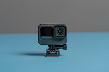 extreme black action video camera for sports recording