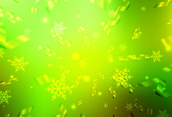 Light Green, Yellow vector template in carnival style.