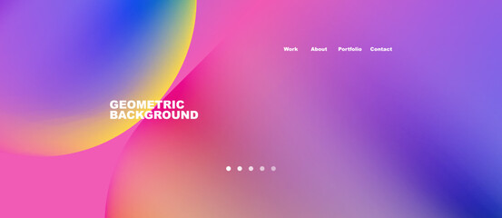 Abstract circles and round shapes landing page background. Vector Illustration For Wallpaper, Banner, Background, Card, Book Illustration, landing page. Pattern design concept