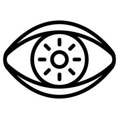 purple eye line icon