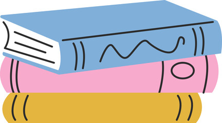 Books flat icon Learning at school