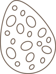 Easter egg line art style Contemporary design