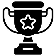 trophy glyph icon