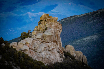 Granite rock formations in City of Rocks, Idaho