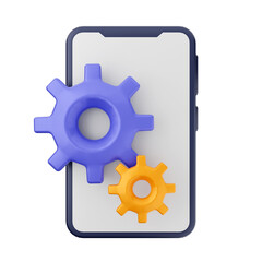 3d Smartphone icon illustration render