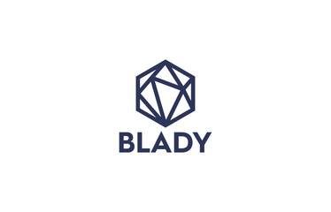 hexagonal logo design templates